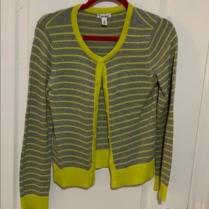 Grey and Mustard Cardigan